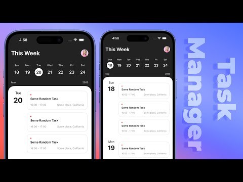 SwiftUI - Task Management App UI - Complex UI - Xcode 16 - SwiftUI Tutorials thumbnail