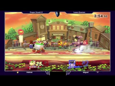 [DS12] Losers Quarters - Helmet (Bowser jr) vs Miguel (ROB) - SSB4 Singles