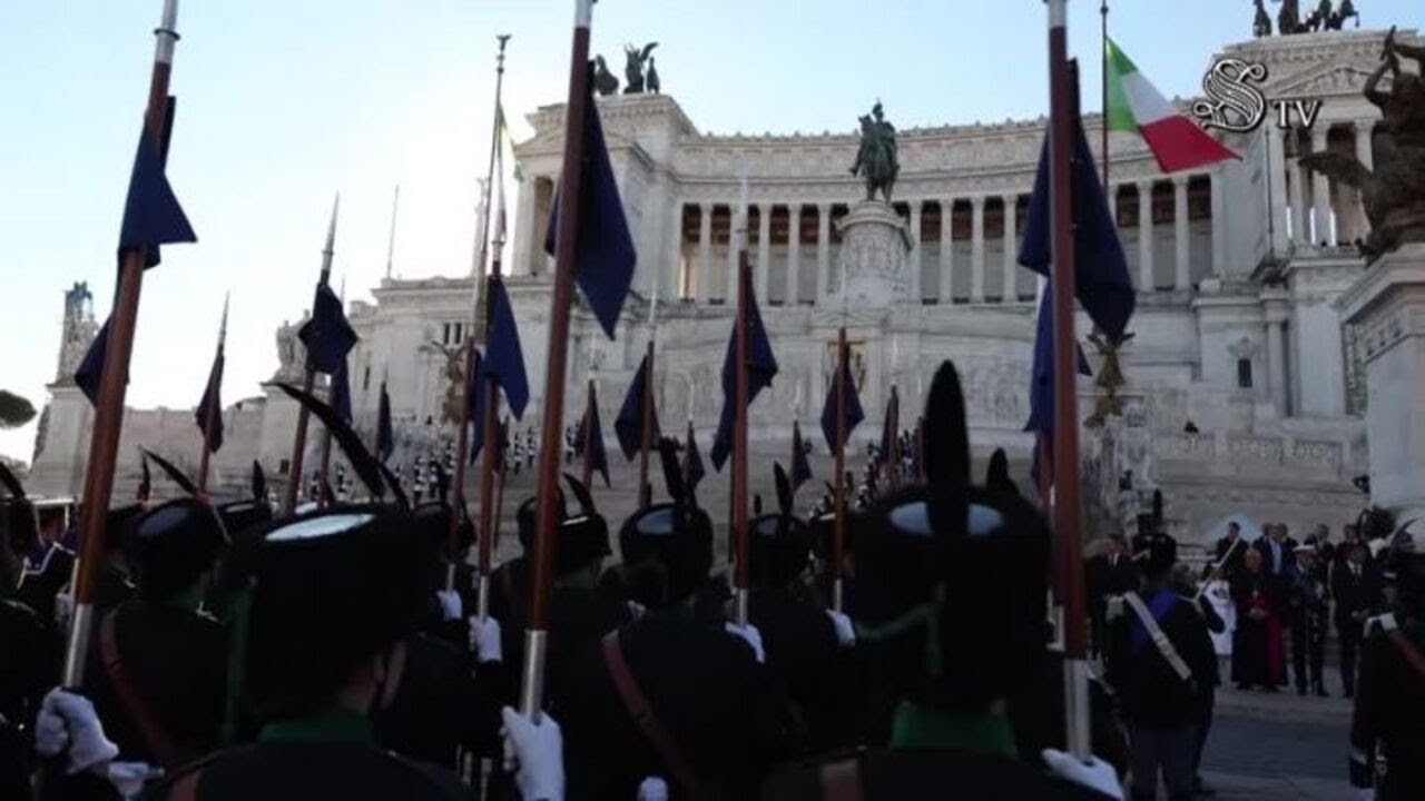 4 novembre, la cerimonia all'Altare della Patria a Roma