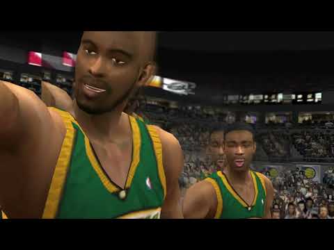 NBA Live 2003 (GCN) - Seattle SuperSonics @ Indiana Pacers (full game)
