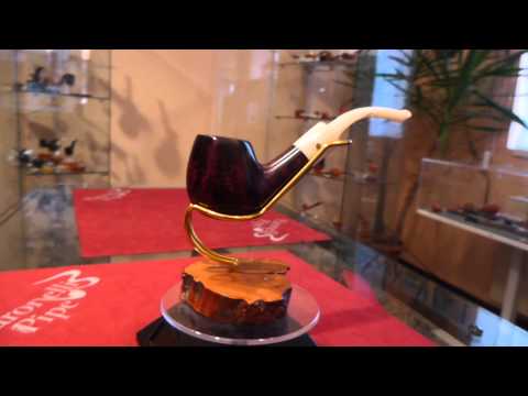 Pipa radica bent panel fatta a mano - www.paronellipipe.it