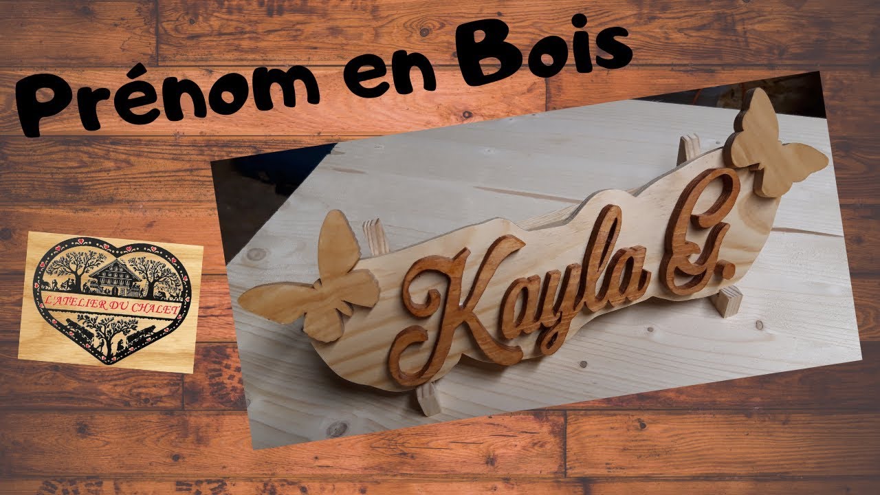 Chantournage / Prénom en bois / Prénom en chantournage #5