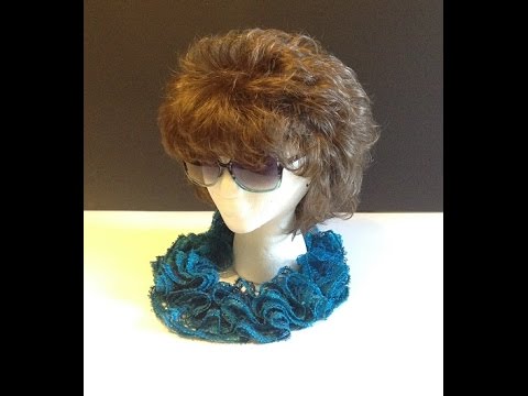 How to Loom Knit Infinity Ruffle Scarf | Free loom knit scarf pattern | Free Infinity scarf pattern