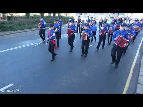 Legananny Accordion Band (No.1) @ UDR2 Memorial Parade ~ Belfast ~ 24/02/24 (4K)