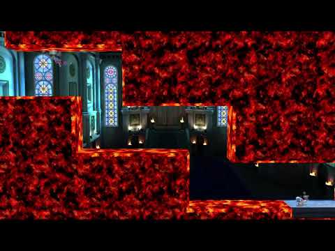 Squirtle ignores the laws of physics to do the Lava Stairs challenge.