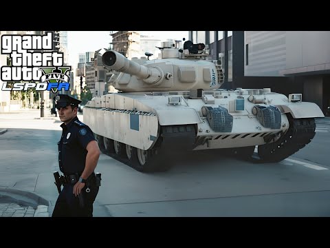 IL POLIZIOTTO PAZZO COL CARRO ARMATO E STRANI BUG - GTA 5 LSPDFR ITA