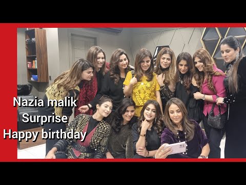 Nazia Malik birthday  celebrating with friend thank u faiza's salon n spa for wonderful  surprise