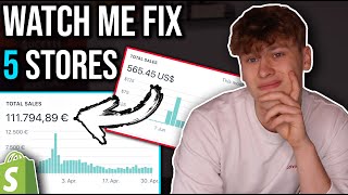 Lots of Traffic but No Sales? Watch me Fix LIVE Shopify Dropshipping Stores