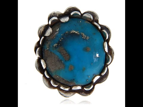 Inel Argint 925 Turcoaz Iran Natural - Rafinament si Traditie