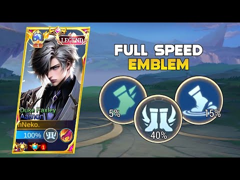 TRY THIS NEW AAMON FULL SPEED EMBLEM SET [ 100% movement speed ]