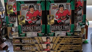 2023-24 Upper Deck Series 2, First of 6 Hobby boxes and 2 Blasters!