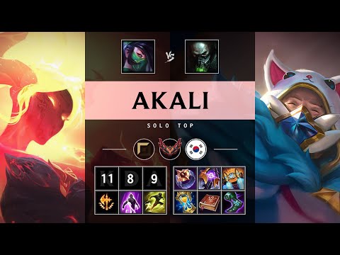 Akali Top vs Urgot - KR Grandmaster Patch 25.18