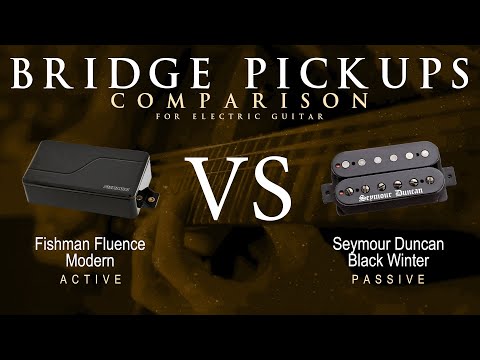 Fishman FLUENCE MODERN vs Seymour Duncan BLACK WINTER - Bridge Pickup Guitar Tone Comparison Demo