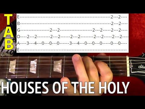 Houses of the Holy - Led Zeppelin - Guitar Lesson WITH TABS