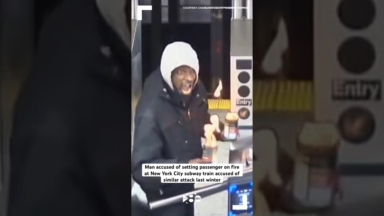 Man accused of setting passenger on fire at NYC subway train accused of similar attack last winter