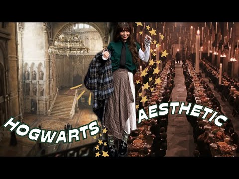 Living 24 Hours in Harry Potter Universe 🚂 hogwarts + dark academia aesthetic, winter looks, vlogmas