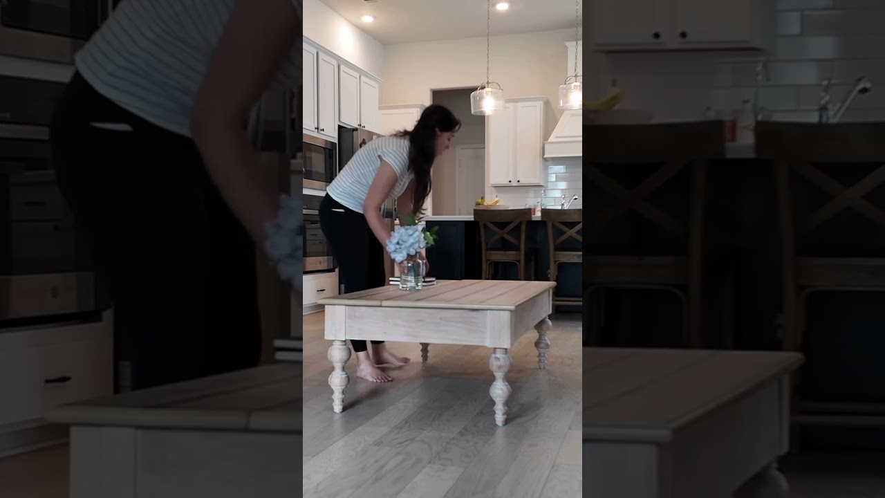 Hulala Home | Cynthia Lift Top 4 Legs Coffee Table with Storage