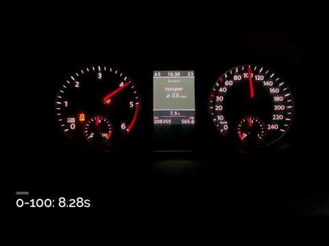 VW Touran 2.0TDI 170hp 0-100 & 60-100 (launch control)