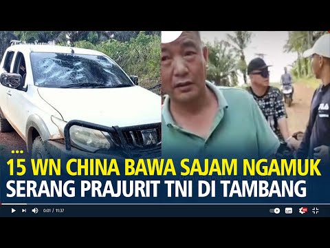 15 WN China Bawa Sajam Ngamuk dan Serang Prajurit TNI di Tambang Emas Ketapang
