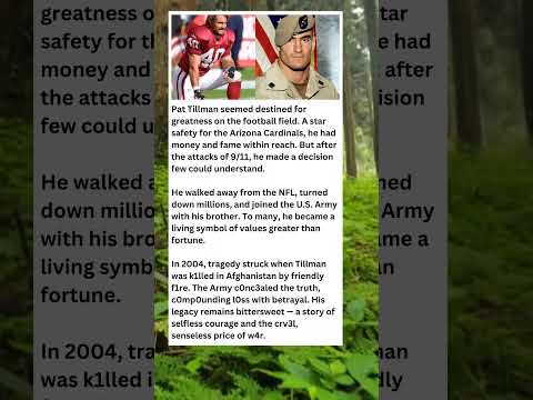 Pat Tillman: NFL Star Who Chose War 💔🇺🇸