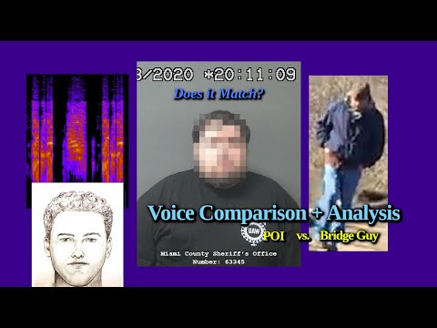 Delphi Murders - Bridge Guy vs. Kegan Kline - Voice Comparison (Spectrogram/Frequency Analysis)