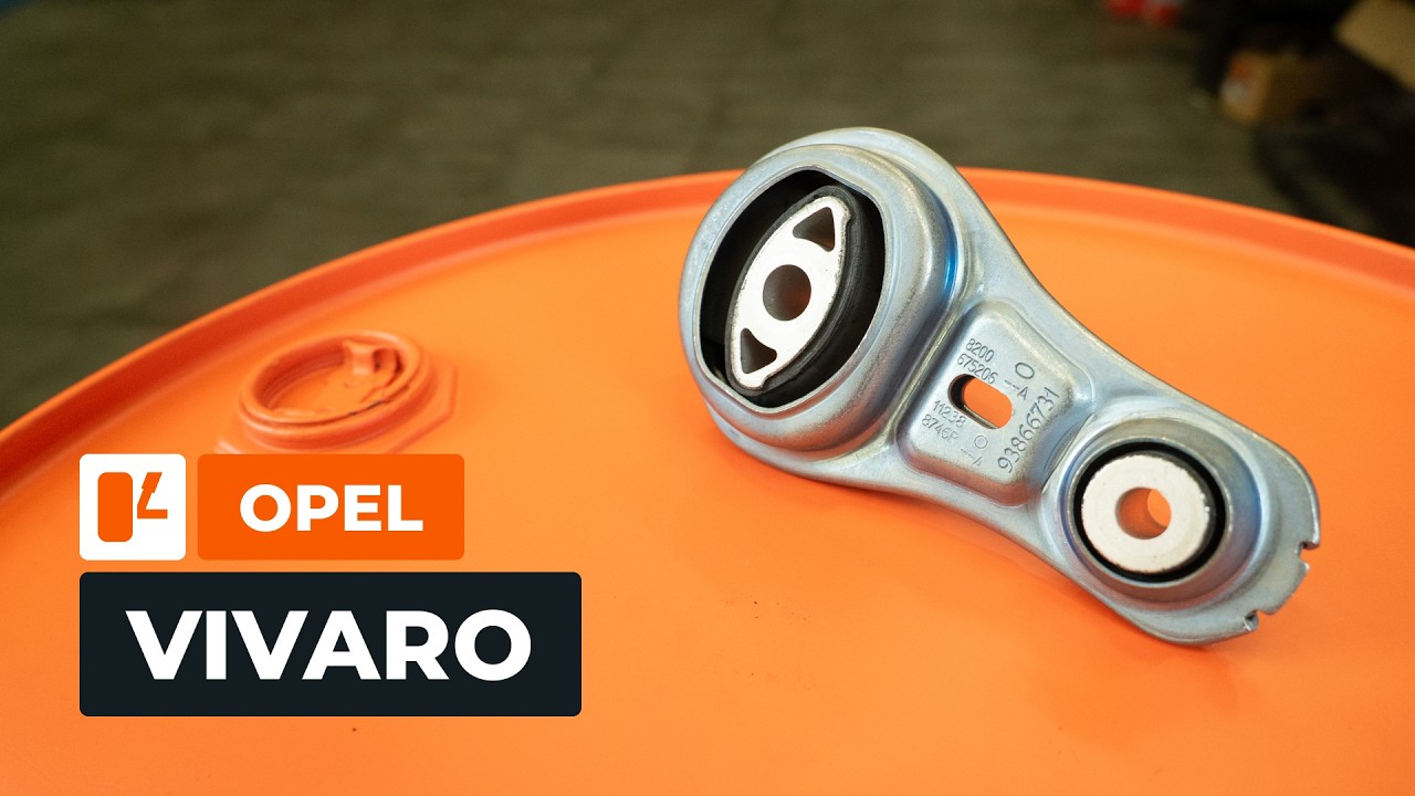Cómo cambiar: soporte de motor de la derecha - Opel Vivaro A furgón | Guía de sustitución