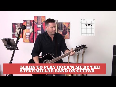 How to play Rock'n Me by The Steve Miller Band on guitar (Easy guitar lesson and cover)