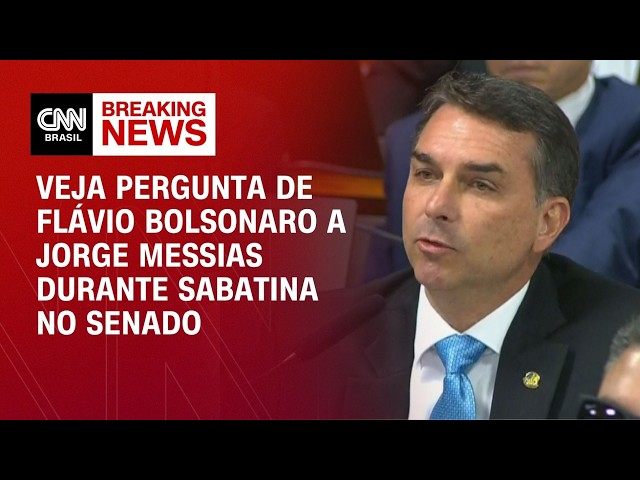 Flávio faz críticas a Moraes, Lula e questiona Messias sobre anistia | LIVE CNN
