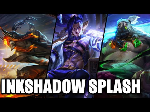 All Inkshadow Skins Splash Arts Master Yi Yone Yasuo Kai'Sa Volibear Udyr Aurelion League of Legends