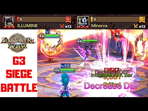 New Carcano Nat 4 Def?! - High G3 Siege - GOAT v ILLUMIN8 v Minerva - Summoners War