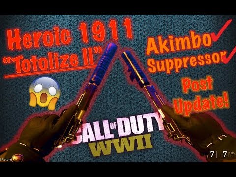 Tying Out (For The First Time) HEROIC Akimbo Suppressor 1911 "Totalize II" | Call of Duty WW2