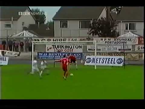Portadown 3 Omagh Town 1 - IPL 28/09/02 - Credit BBC