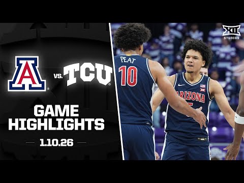 #1 Arizona vs. TCU Game Highlights | 2025-26 Big 12 Men's Basketball