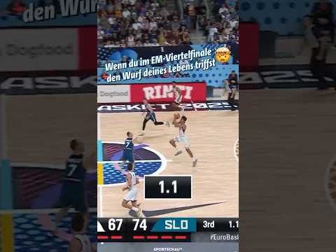 Was für ein Wurf?! Halfcourt-Buzzer-Beater 🤯 | Sportschau #shorts