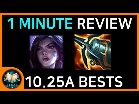 10.25a Patch Best Champ + Items Top 30 (1 Minute Review)
