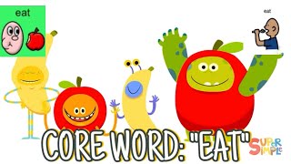 Core Word: EAT // LAMP & PECS VISUALS // Super Simple Songs // I Like To Eat Apples and Bananas gameplay video by nataliewalker, 1:17 duration