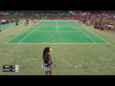 Final Hamamatsu  Miss Hozumi wins Set 1 in tiebreak