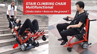 Electric Stair Climbing Wheelchair - Portable Stair Chair Lift