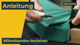 Billardbanden beziehen Anleitung