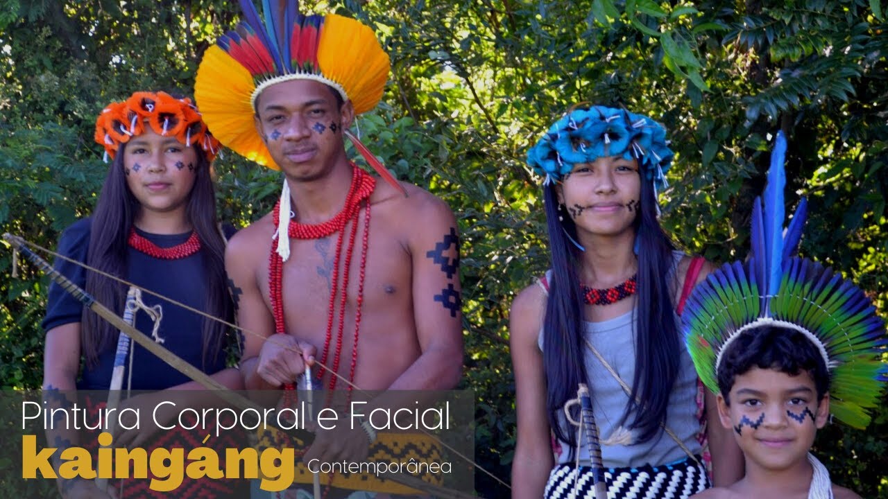 Pintura Corporal e Facial Kaingáng Contemporânea