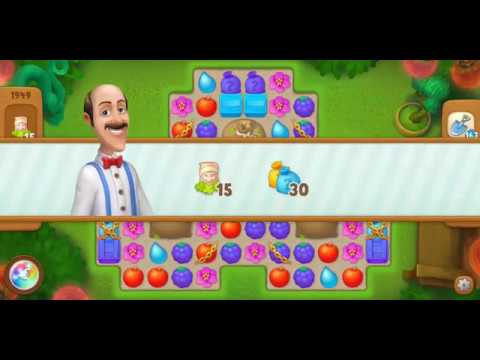 Gardenscapes Level 1949 Walkthrough "No Boosters Used"