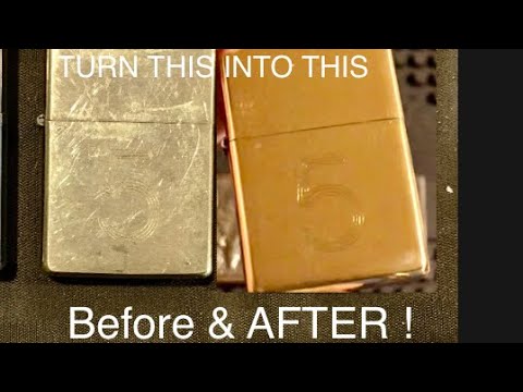 Buffing Brass Zippo To Mirror Finish