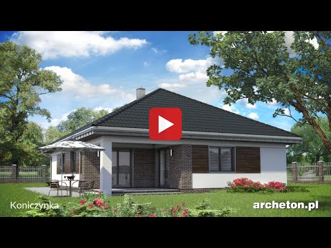 Projekt domu Koniczynka - archeton.pl - parterowy 148,9 m2