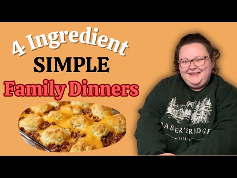 4 Ingredient One Pot Recipes || Simple, Delicious, Budget Friendly || Kid-Approved Family Dinners 