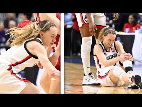 Paige Bueckers Scary Fall On Injured Leg!!