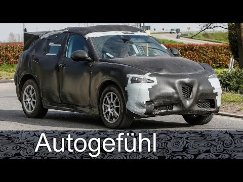 2018 Alfa Stelvio first Alfa Romeo SUV all-new neu spy shots camo car Erlkönig all-new neu