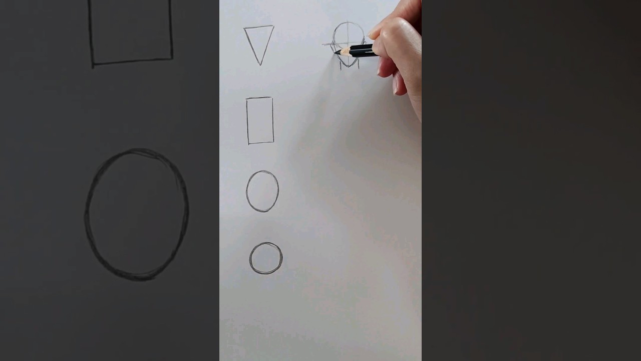 How to draw different anime face shapes #animeface #howtodrawanime #faceshapes #drawingforbeginners