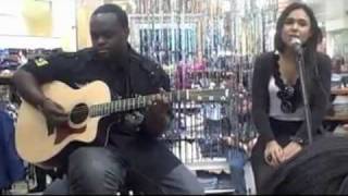 Kristinia DeBarge - Speak Up (Acoustic) live at  Wet Seal in Atlanta