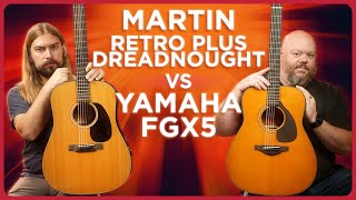 Video thumbnail for Can The Yamaha Red Label Be Beaten? The New Martin Retro Plus Dreadnought vs. FGX5 by Alamo Music Center