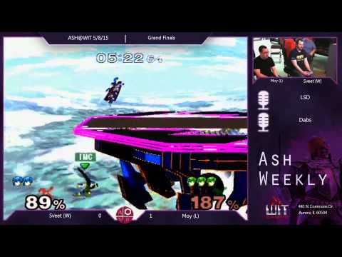 Melee Grand Finals ASH@WIT 5/8/15 - Sveet (Falco, Marth) vs Moy (Marth)